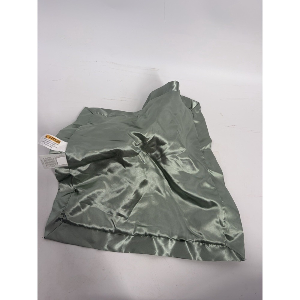 Cloud Island Dragon Security Blanket Lovey Sage Green Faux Fur Satin Trim NWT - Picture 8 of 10